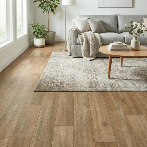 Dark wood vinyl flooring roll - wood,