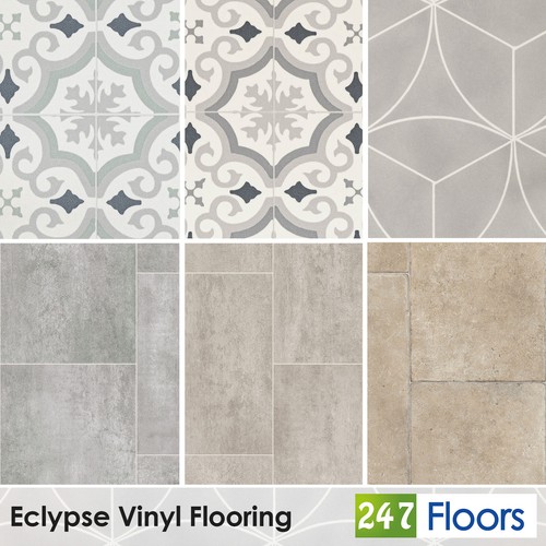 Stone tile effect vinyl - tile,