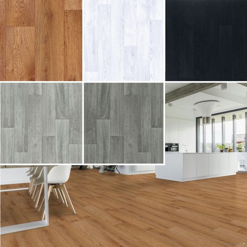 Wood effect cushion floor - cushion,