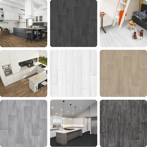 Vinyl flooring lino - lino, oak