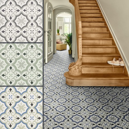 Patterned sheet vinyl flooring - patterned,