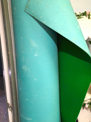 Green vinyl sheet - vinyl,