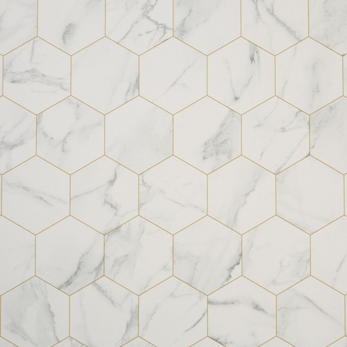 White marble vinyl - white,